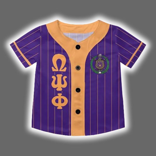 Omega Psi Phi Fraternity Baseball Jersey 2