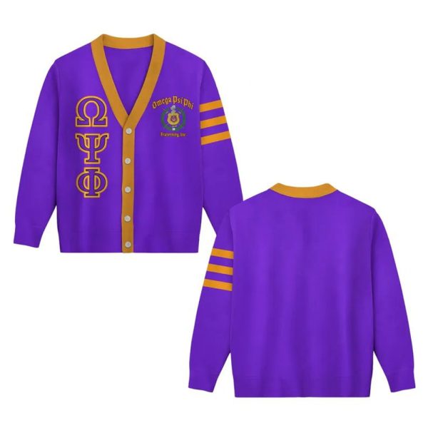 Omega Psi Phi Fraternity INC 1906 Cardigan