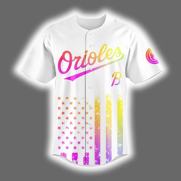 Orioles 2025 Celebration Pride Month Love Is Love Baseball Jersey 2