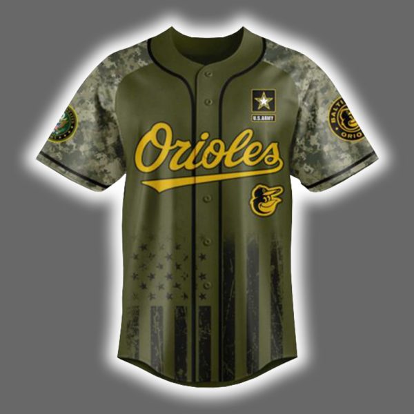Orioles US ARMY 250th Birthday Celebration Jersey 2025 2