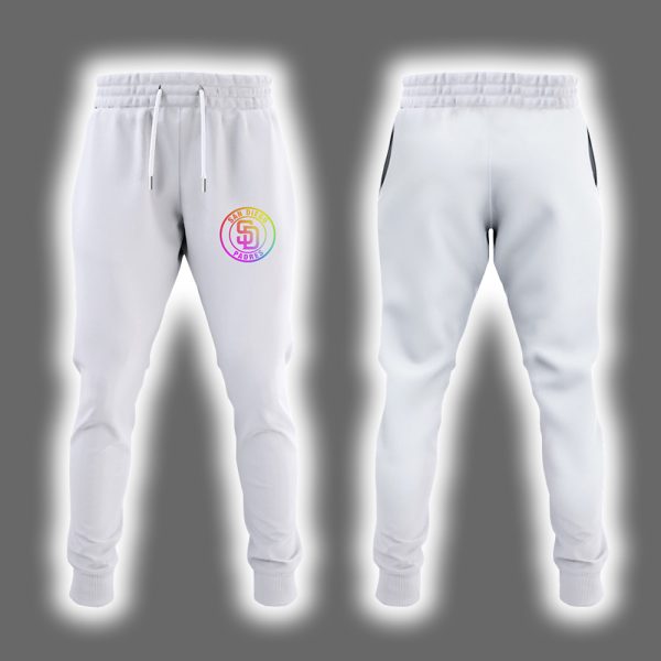Padres 2025 Celebration Pride Month Love Is Love Hoodie Joggers Cap 3