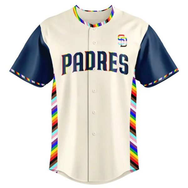 Padres 2025 Happy Pride Night Jersey 2