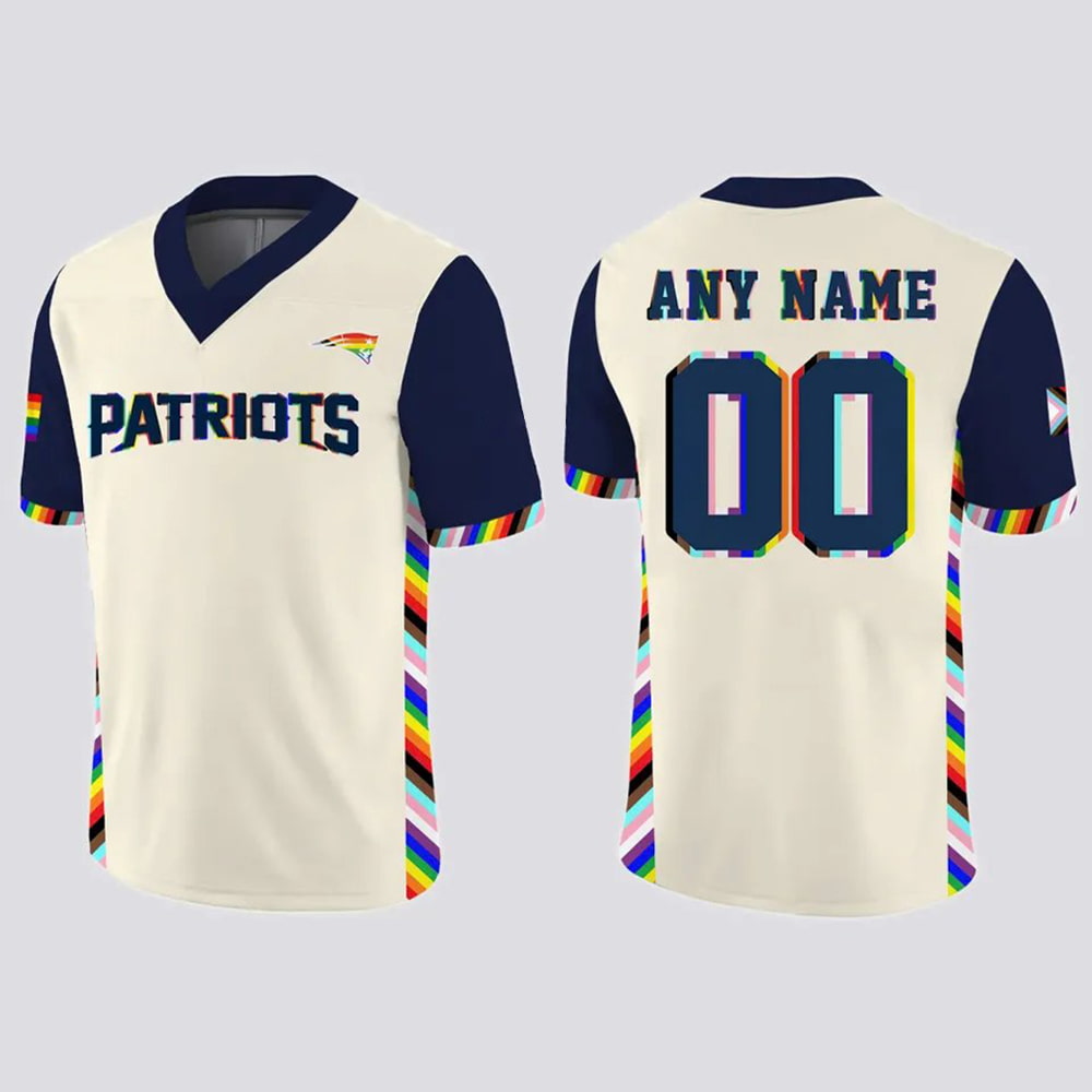 Patriots 2025 Happy Pride Night Football Jersey Patriots 2025 Happy Pride Night Football Jersey