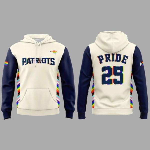 Patriots 2025 Happy Pride Night Hoodie