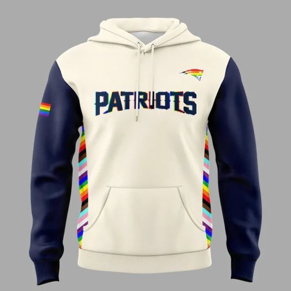 Patriots 2025 Happy Pride Night Hoodie 2