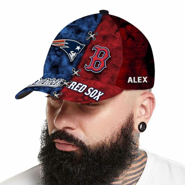 Patriots x Red Sox Personalized Cap 3
