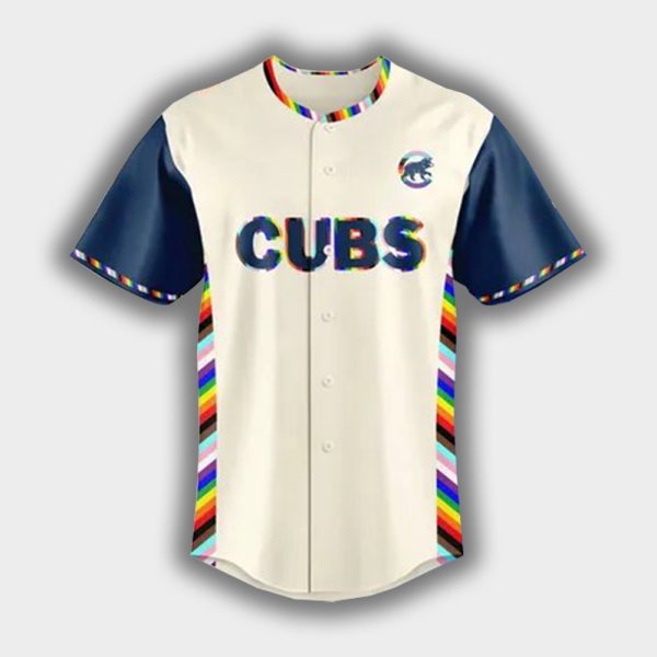 Personalized Cubs 2025 Happy Pride Night Jersey 2