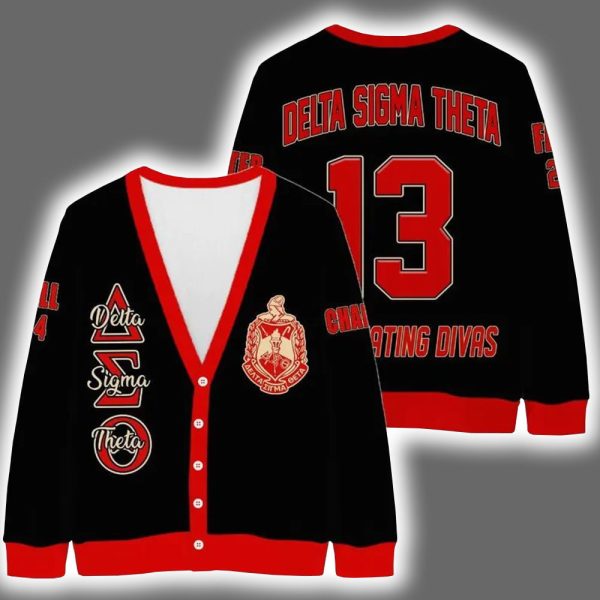 Personalized Delta Sigma Theta Sorority Cardigan 2