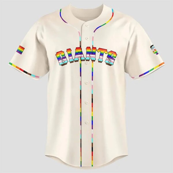 Personalized Giants 2025 Celebrate Pride Month Jersey 2