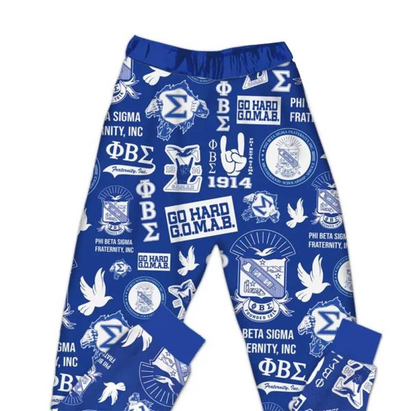 Phi Beta Sigma Fraternity INC 1914 Pajama Set 3