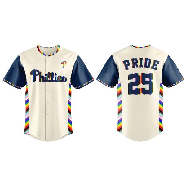 Phillies 2025 Happy Pride Night Jersey