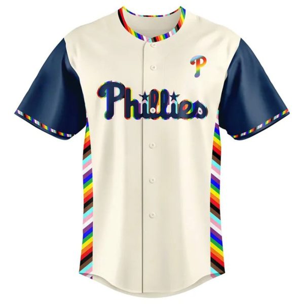 Phillies 2025 Happy Pride Night Jersey 2