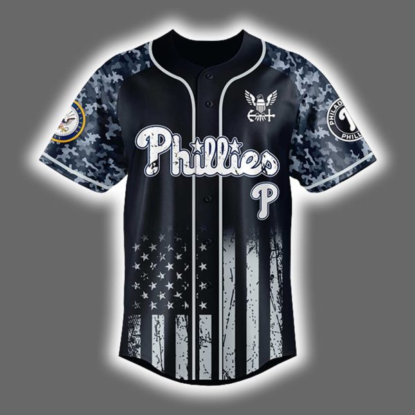 Phillies US Navy 250th Birthday Celebration Jersey 2025 2
