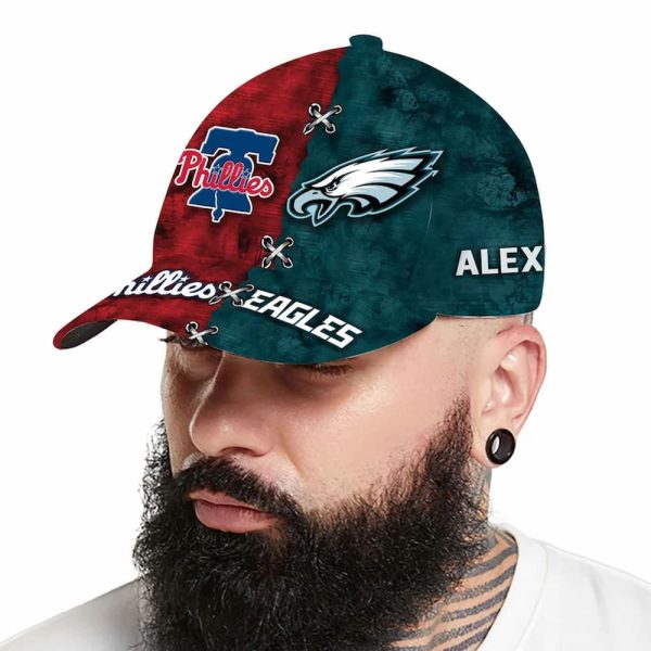 Phillies x Eagles Personalized Cap 2
