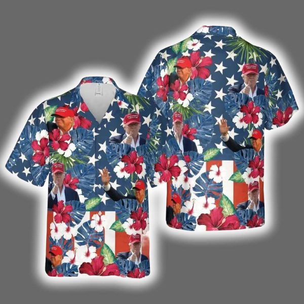 President 4th July Great Again Hawaiian Shirt