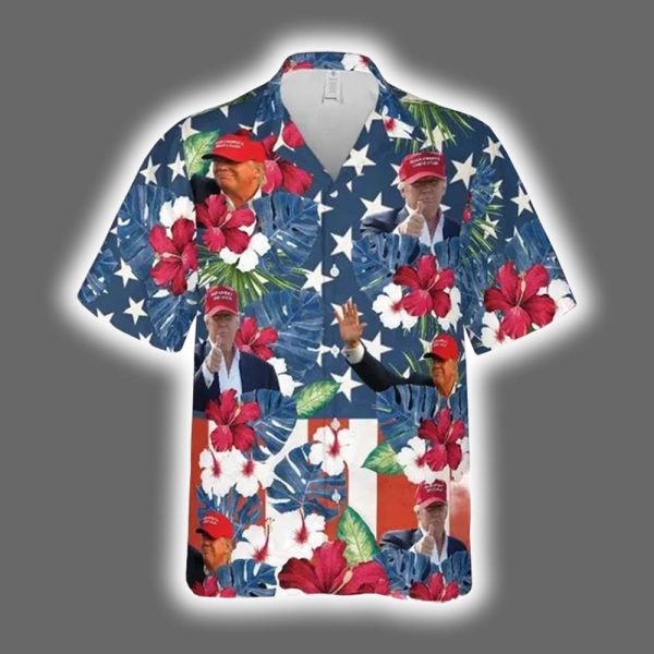 President 4th July Great Again Hawaiian Shirt 2