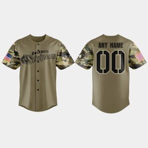 Gwinnett Stripers Military Appreciation Night 2025 Baseball Jersey