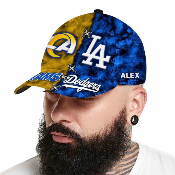 Rams x Dodgers Personalized Cap 2