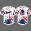 Rangers 2025 4th Of July Independence Day United States Of America Jersey