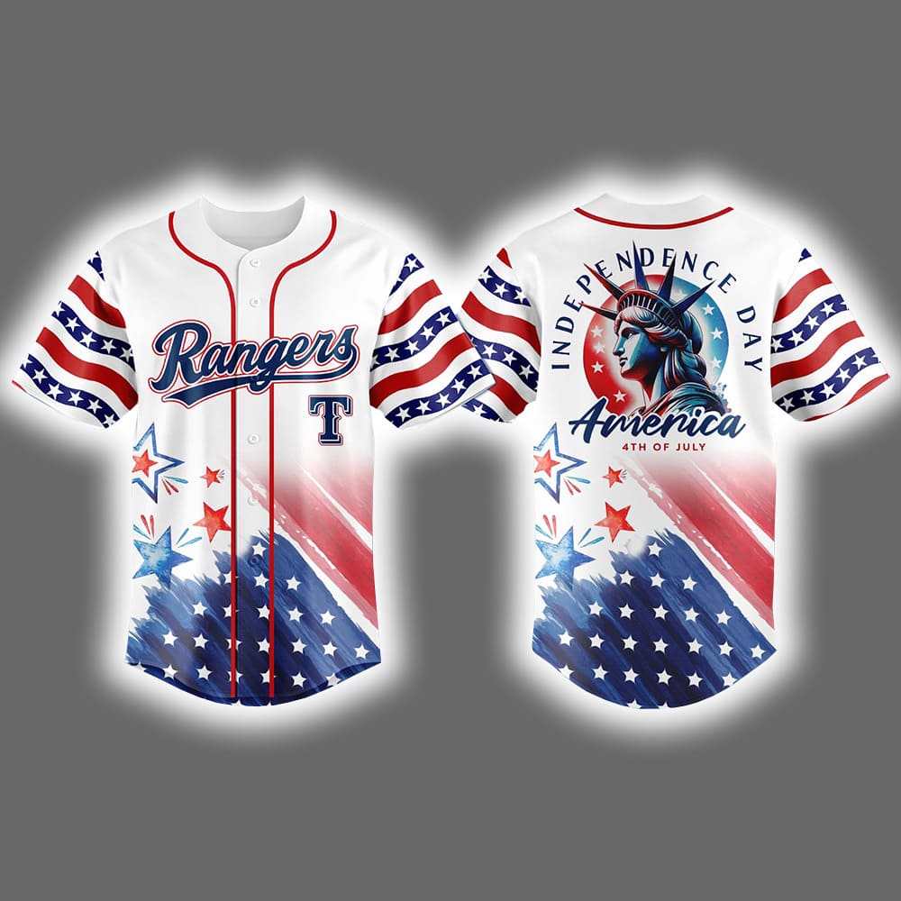 Rangers 2025 4th Of July Independence Day United States Of America Jersey Rangers 2025 4th Of July Independence Day United States Of America Jersey