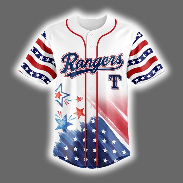 Rangers 2025 4th Of July Independence Day United States Of America Jersey 2