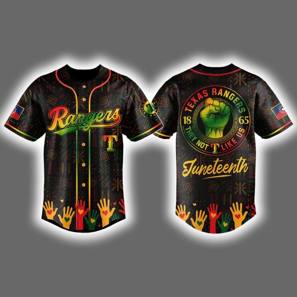 Rangers 2025 Juneteenth Freedom They Not Like Us Jersey
