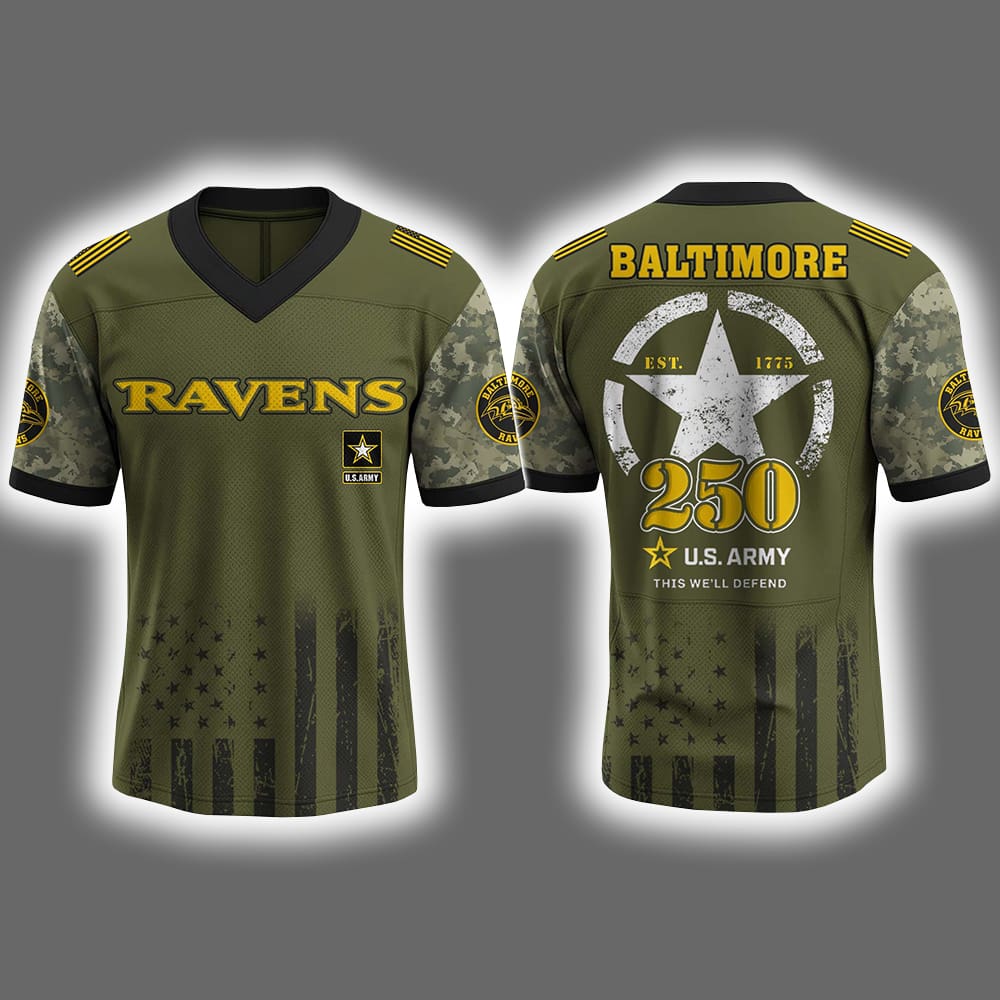 Ravens US ARMY 250th Birthday Celebration 2025 Jersey Ravens US ARMY 250th Birthday Celebration 2025 Jersey