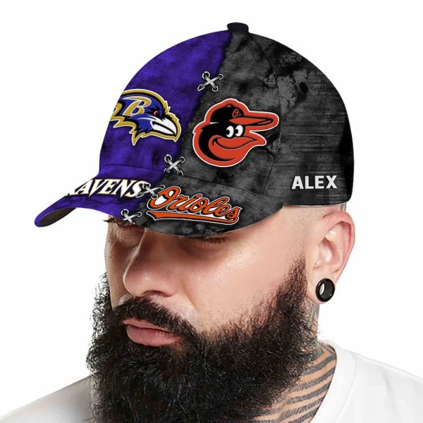 Ravens x Orioles Personalized Cap 3