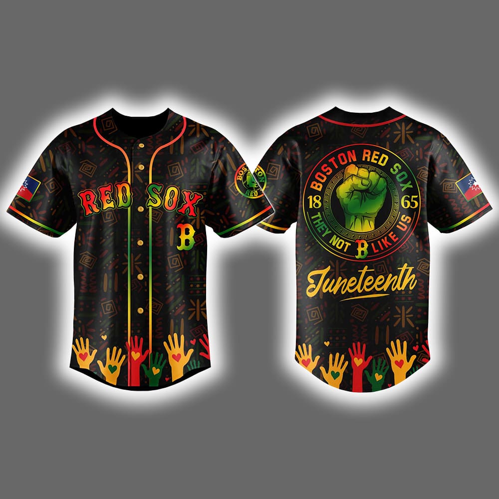 Red Sox 2025 Juneteenth Freedom They Not Like Us Jersey Red Sox 2025 Juneteenth Freedom They Not Like Us Jersey
