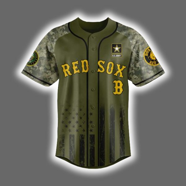Red Sox US ARMY 250th Birthday Celebration Jersey 2025 2