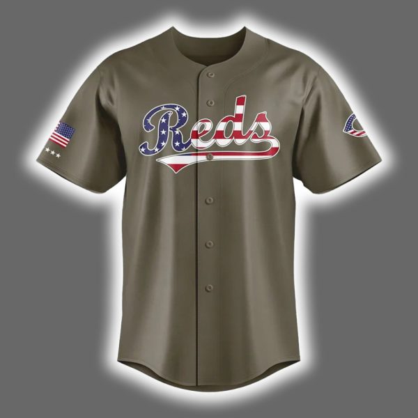 Reds 2025 Military Baseball Jersey 2