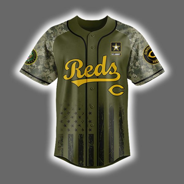 Reds US ARMY 250th Birthday Celebration Jersey 2025 2