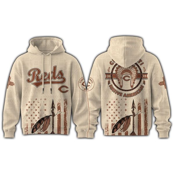 Reds x Native American Heritage Month 2025 Hoodie Joggers Cap