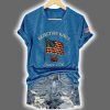 Rejecting Kings Since 1776 V neck T shirt 3