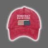 Retro Democracy Has No Kings Printed Baseball Cap 2