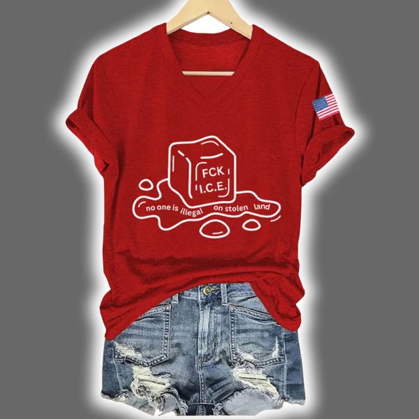 Retro Fck ICE No One Is Illegal On Stolen Land FDT Shirt 5
