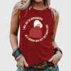 Retro I Will Not Be Remembered As A Woman Who Kept Her Mouth Shut Print Tank Top