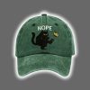 Retro No Kings In America Cat Crown Nope Baseball Cap