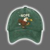 Retro No Kings In America Eagle Crown Nope Print Baseball Cap