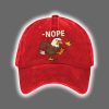 Retro No Kings In America Eagle Crown Nope Print Baseball Cap 4
