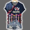 Retro No Kings In America LGBTQ Print T-Shirt