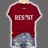 Retro Resist Feminist Female Empowerment Women's Rights Pro Choice Print Shirt
