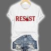 Retro Resist Feminist Female Empowerment Womens Rights Pro Choice Print Shirt 3