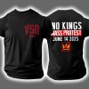 Retro Upside Down USA No Kings Mass Protest June 14 2025 Print Shirt