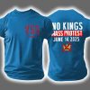 Retro Upside Down USA No Kings Mass Protest June 14 2025 Print Shirt 3