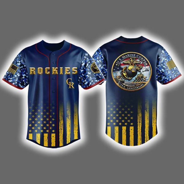 Rockies Celebration USMC 250th Birthday 2025 Jersey