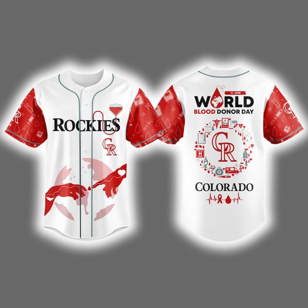 Rockies World Blood Donor Day 2025 Jersey