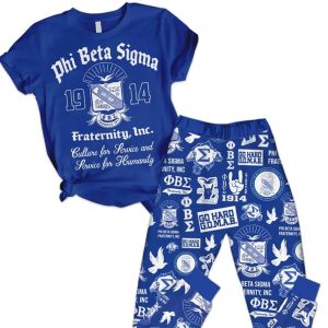Phi Beta Sigma Fraternity INC 1914 Pajama Set