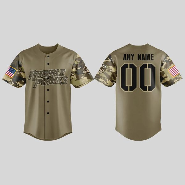 Rumble Ponies Military Appreciation Night 2025 Baseball Jersey