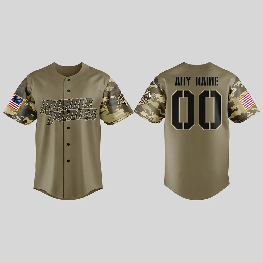Rumble Ponies Military Appreciation Night 2025 Baseball Jersey Rumble Ponies Military Appreciation Night 2025 Baseball Jersey